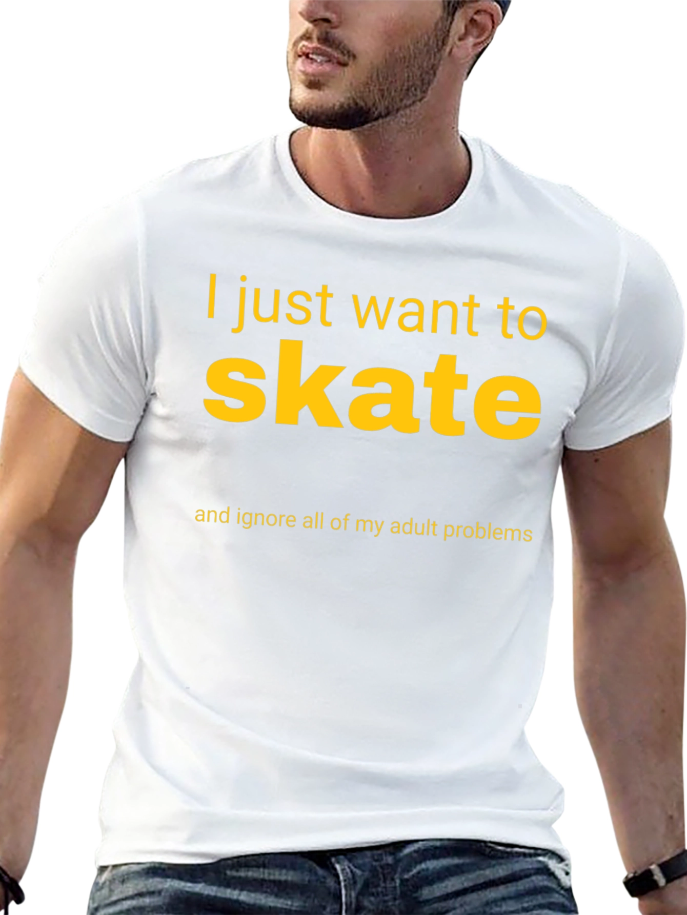 Skateboarding T-Shirt: Ignore Adult Problems