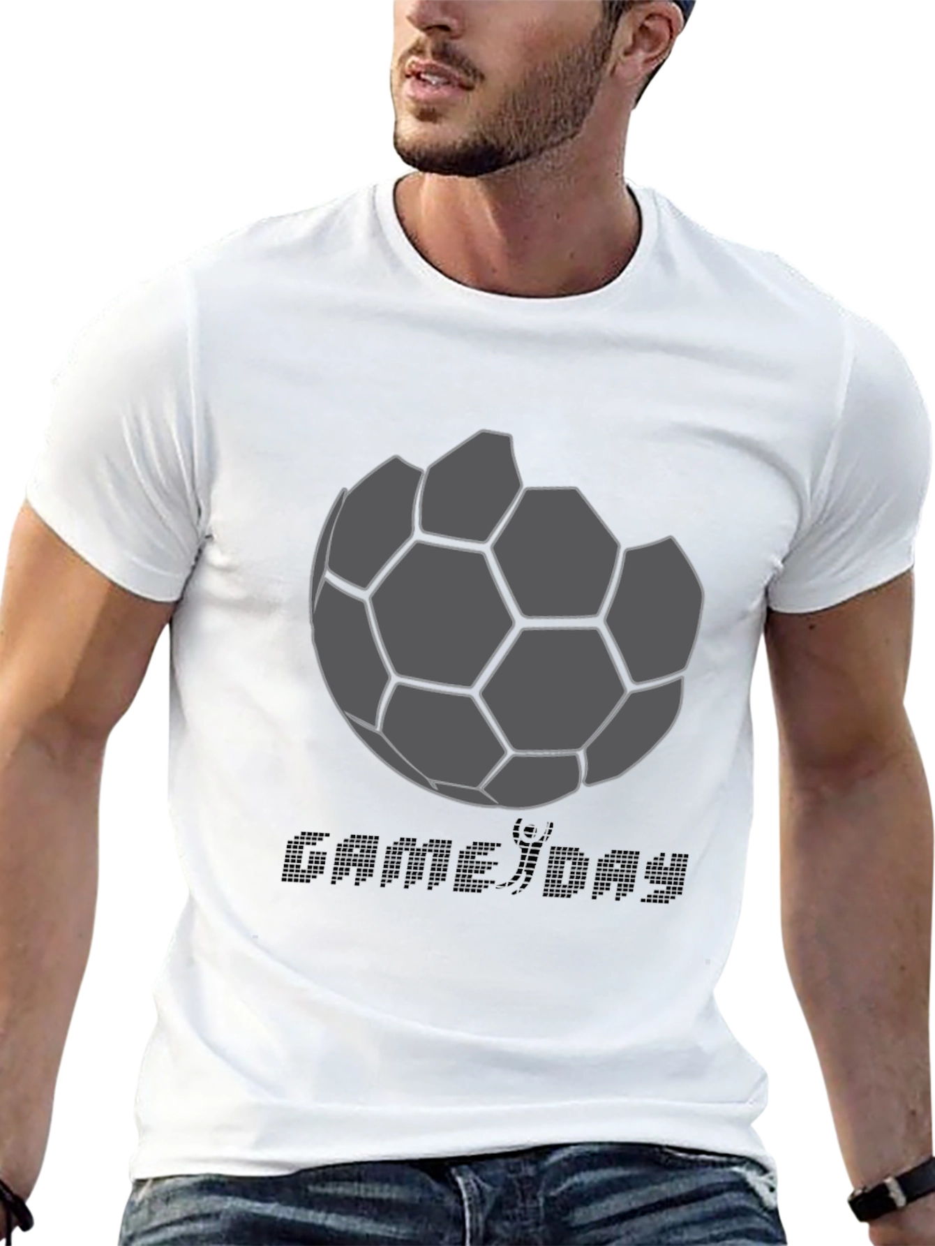 Game Day Soccer Graphic Tee - Black