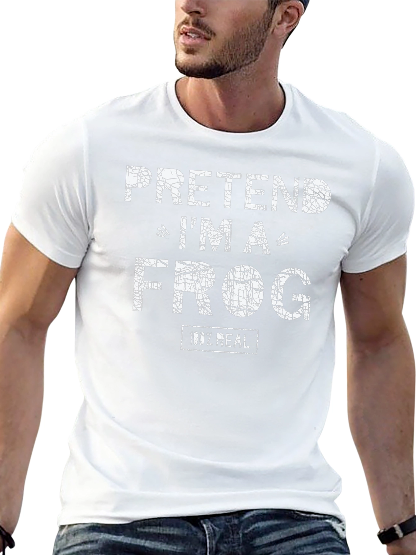 Pretend Im a Frog Mens Black T-Shirt
