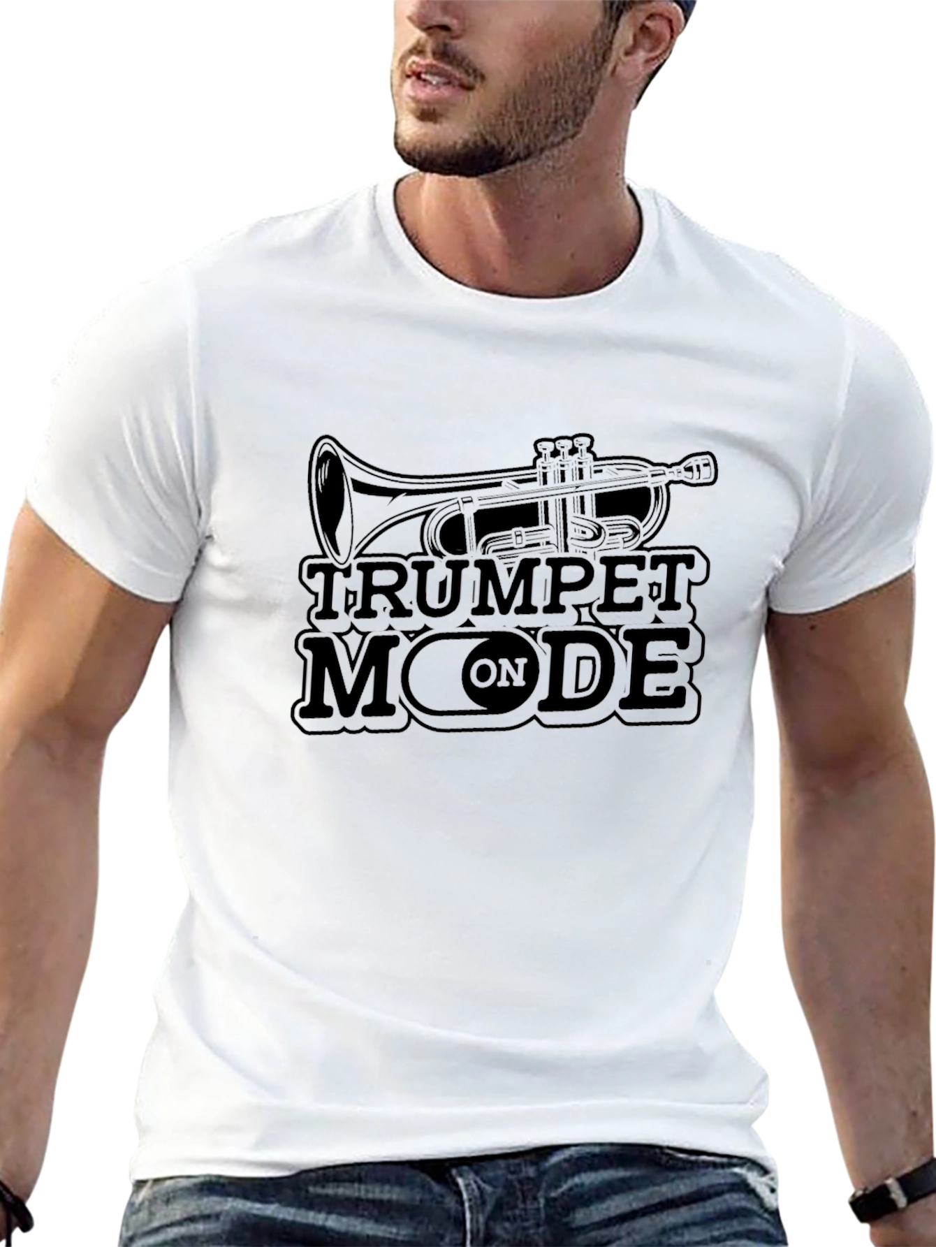 Trumpet Mode ON Black T-Shirt - Musician Apparel