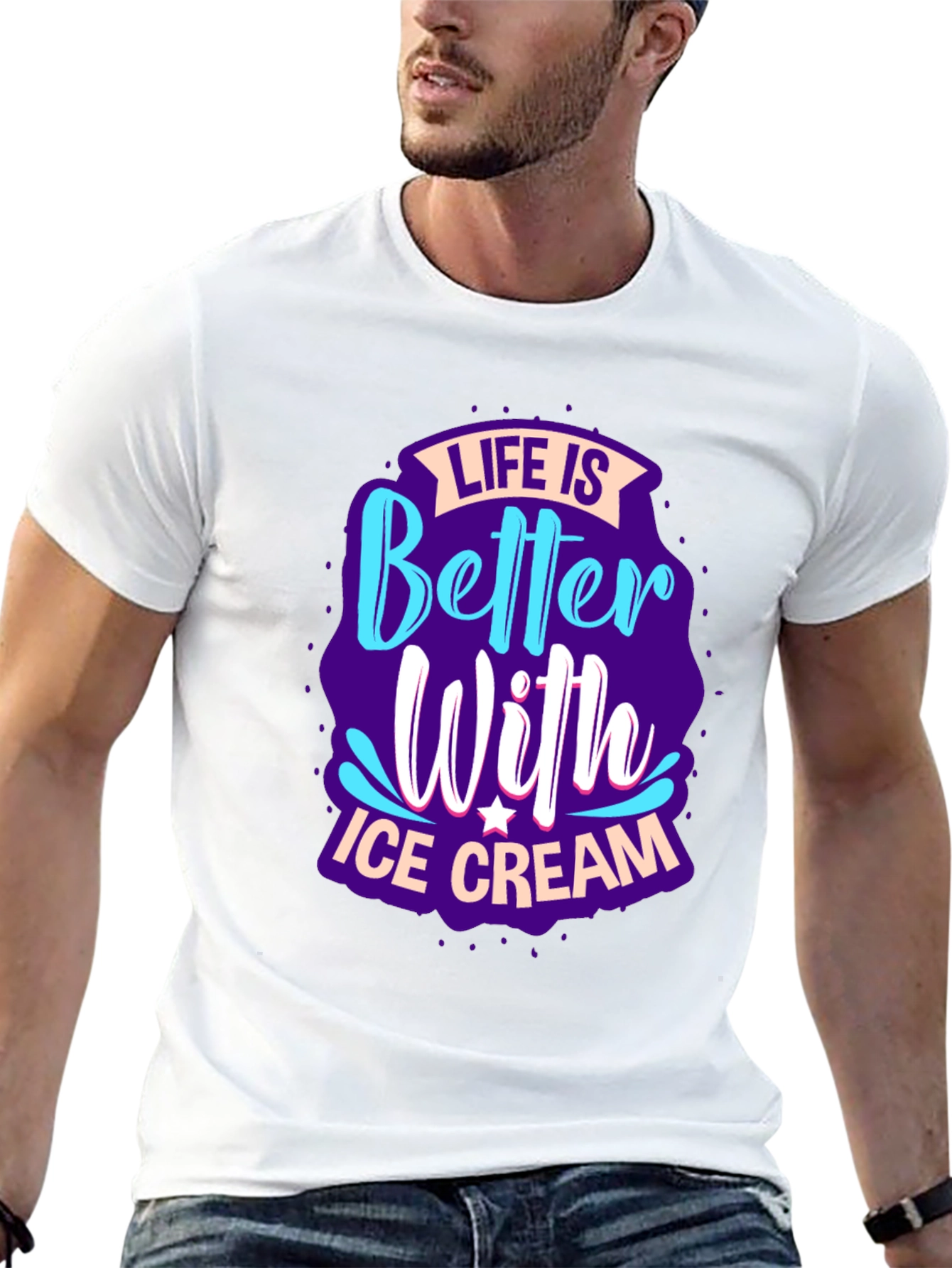 Life is Better With Ice Cream Graphic Tee