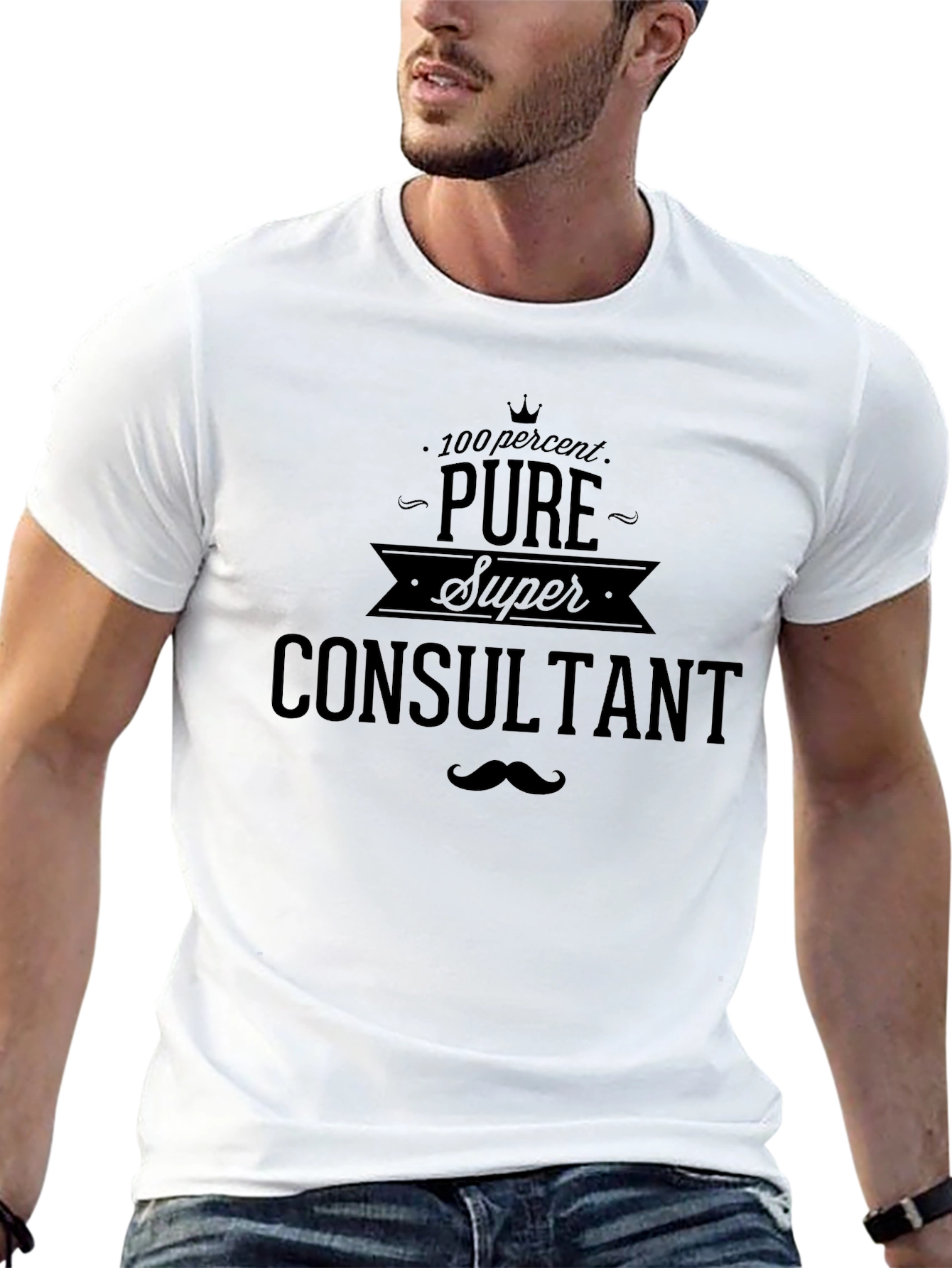Pure Super Consultant Black Graphic T-Shirt