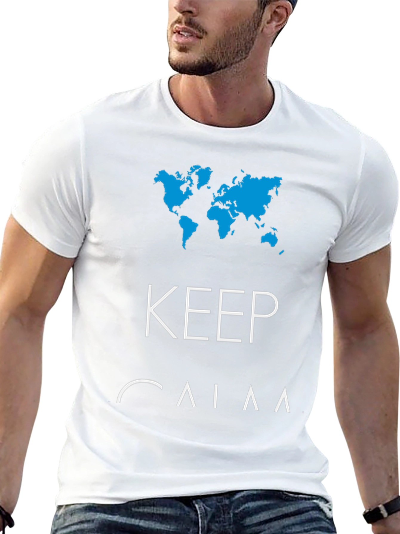 Keep Calm World Map T-Shirt