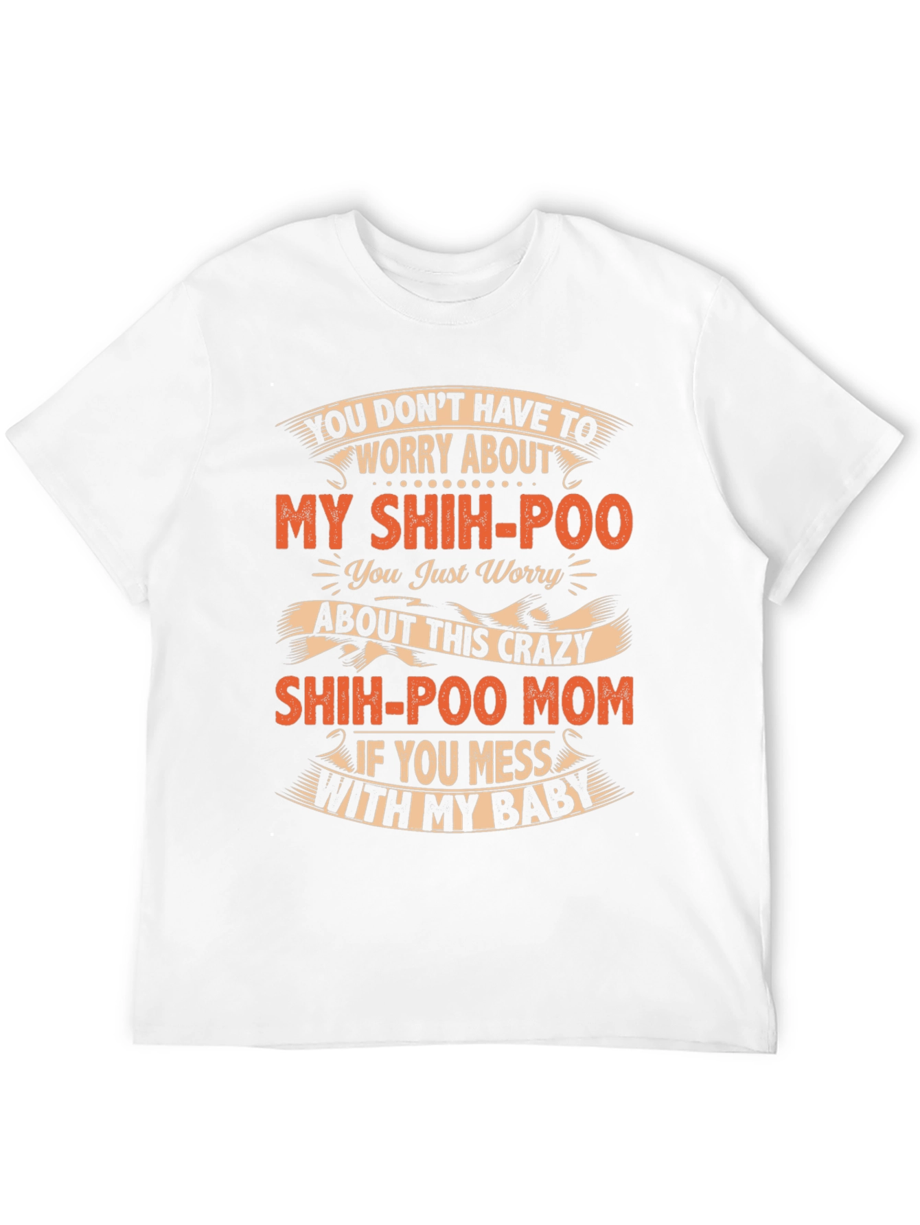Shih-Poo Mom Graphic Tee - Crazy Dog Mom T-Shirt
