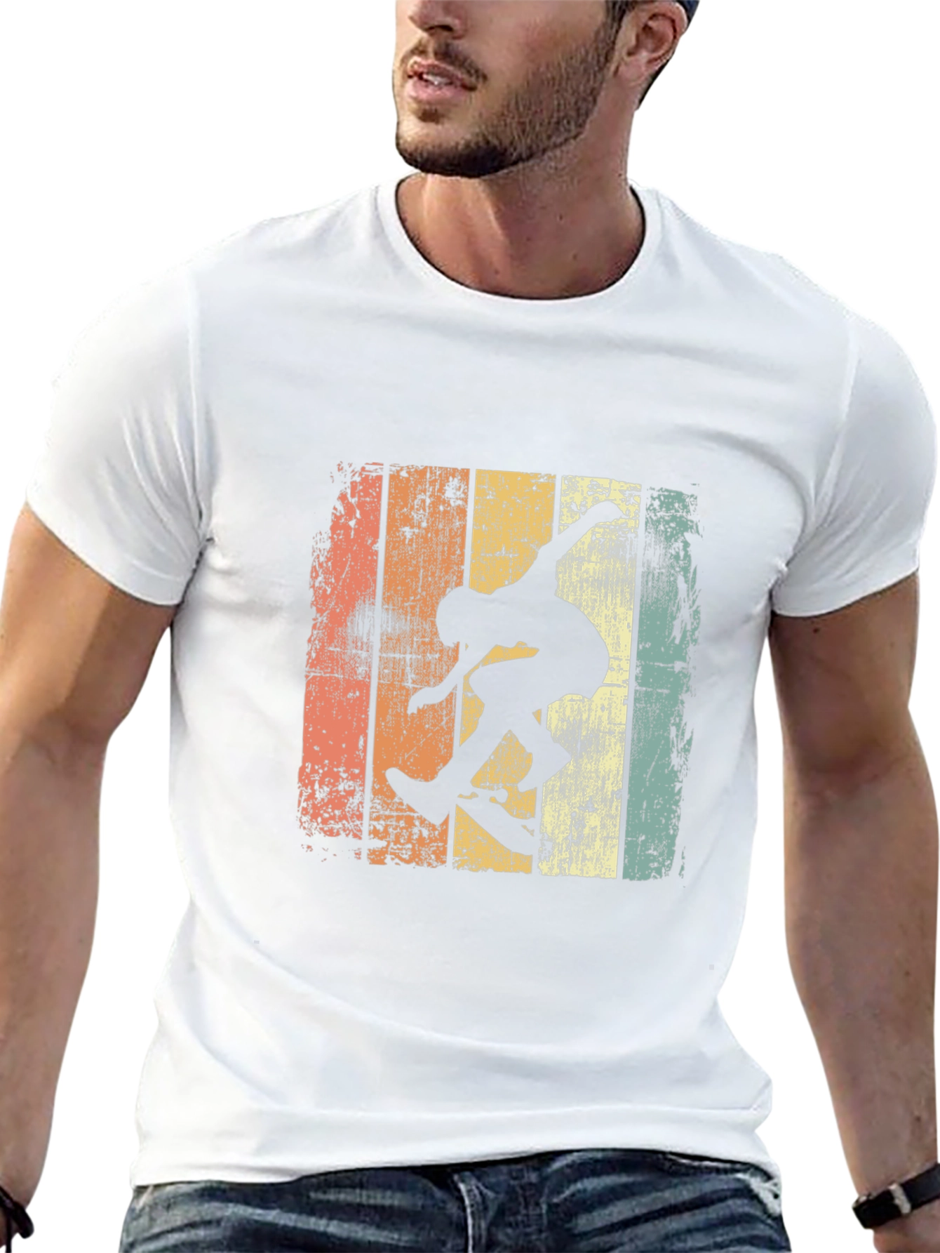 Retro Skateboarder Graphic Tee - Cool & Casual