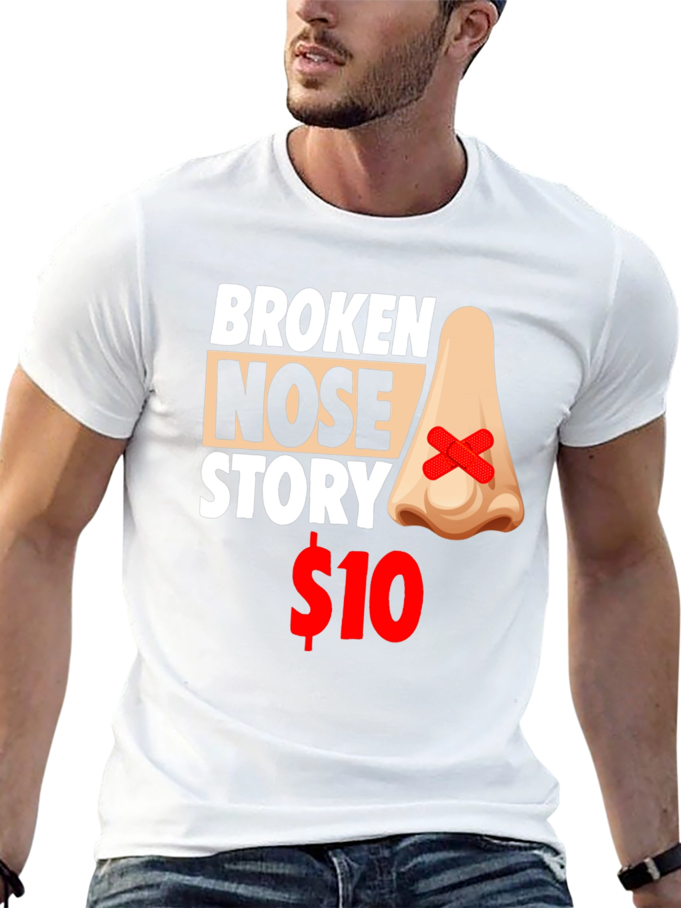 Broken Nose Story T-Shirt - Funny Graphic Tee