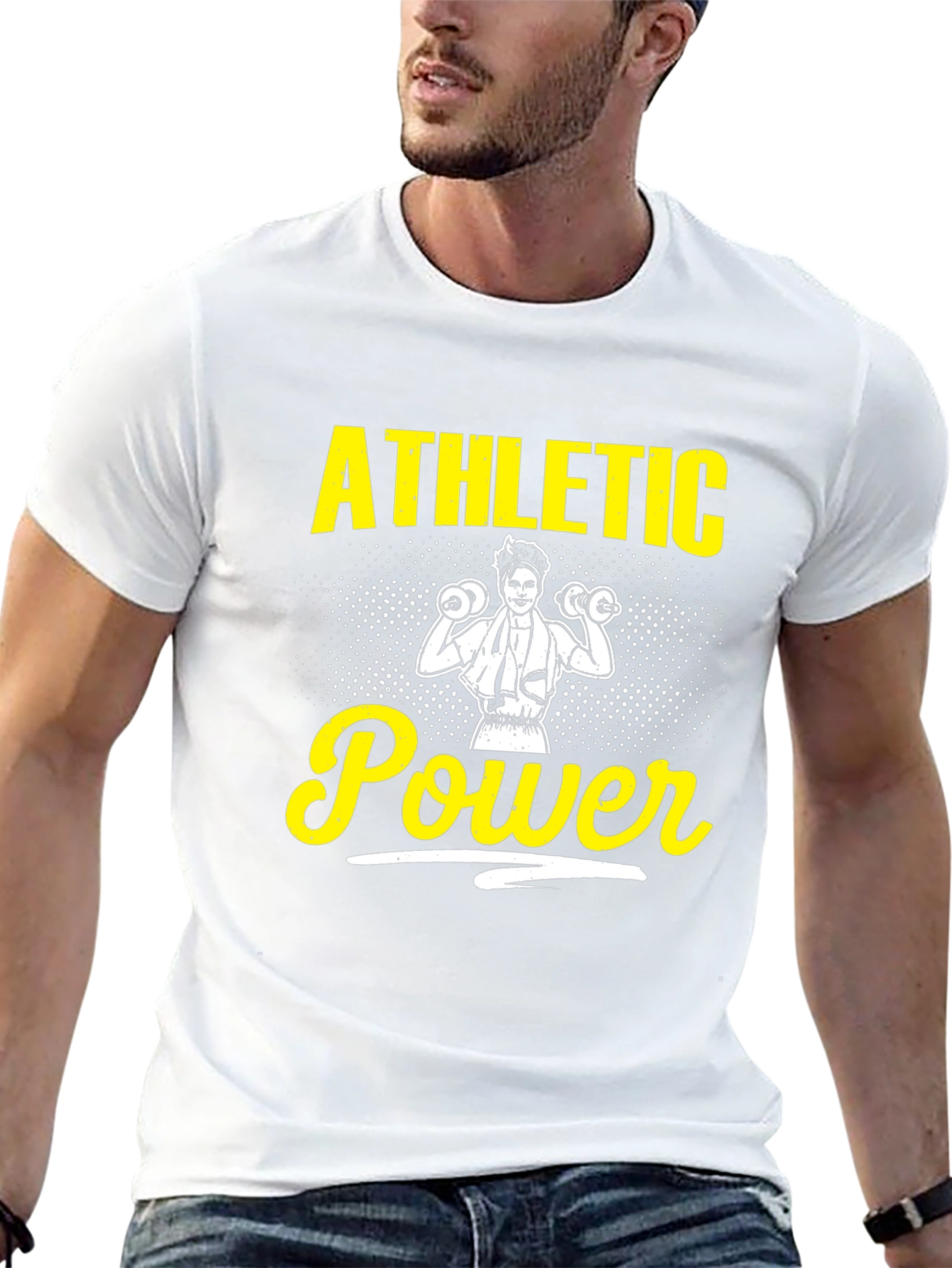 Athletic Power Black T-Shirt - Workout Apparel