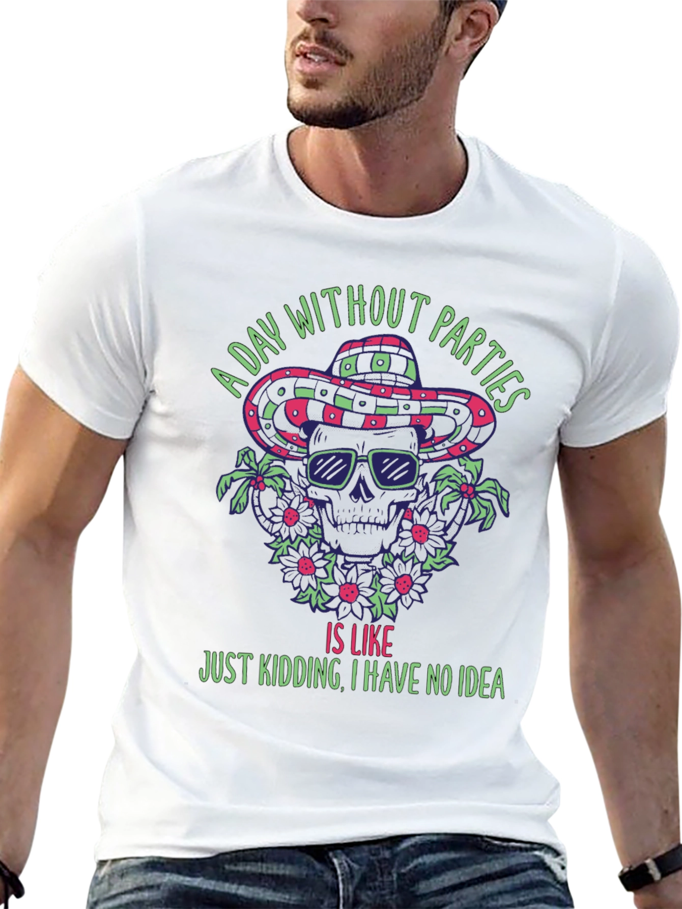 Party Skeleton T-Shirt - A Day Without Parties