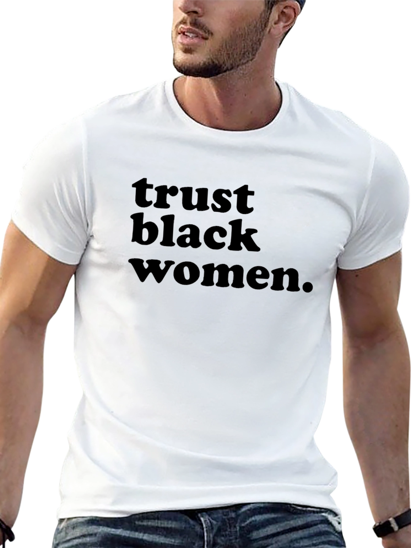 Trust Black Women Graphic Tee - Black T-Shirt