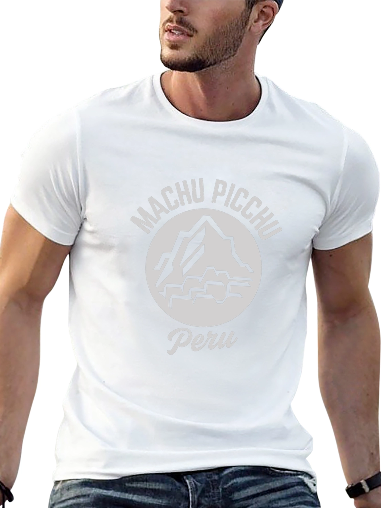 Machu Picchu Peru Graphic T-Shirt - Black