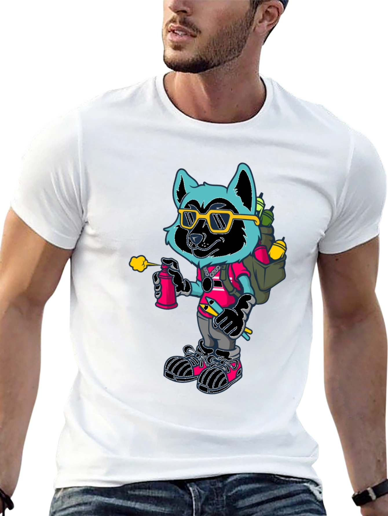 Cool Raccoon Graphic Tee