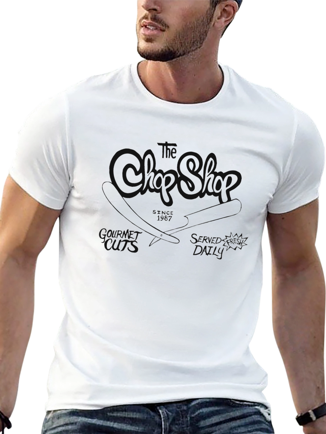 Classic Black Graphic Tee - Subtle Design Comfort