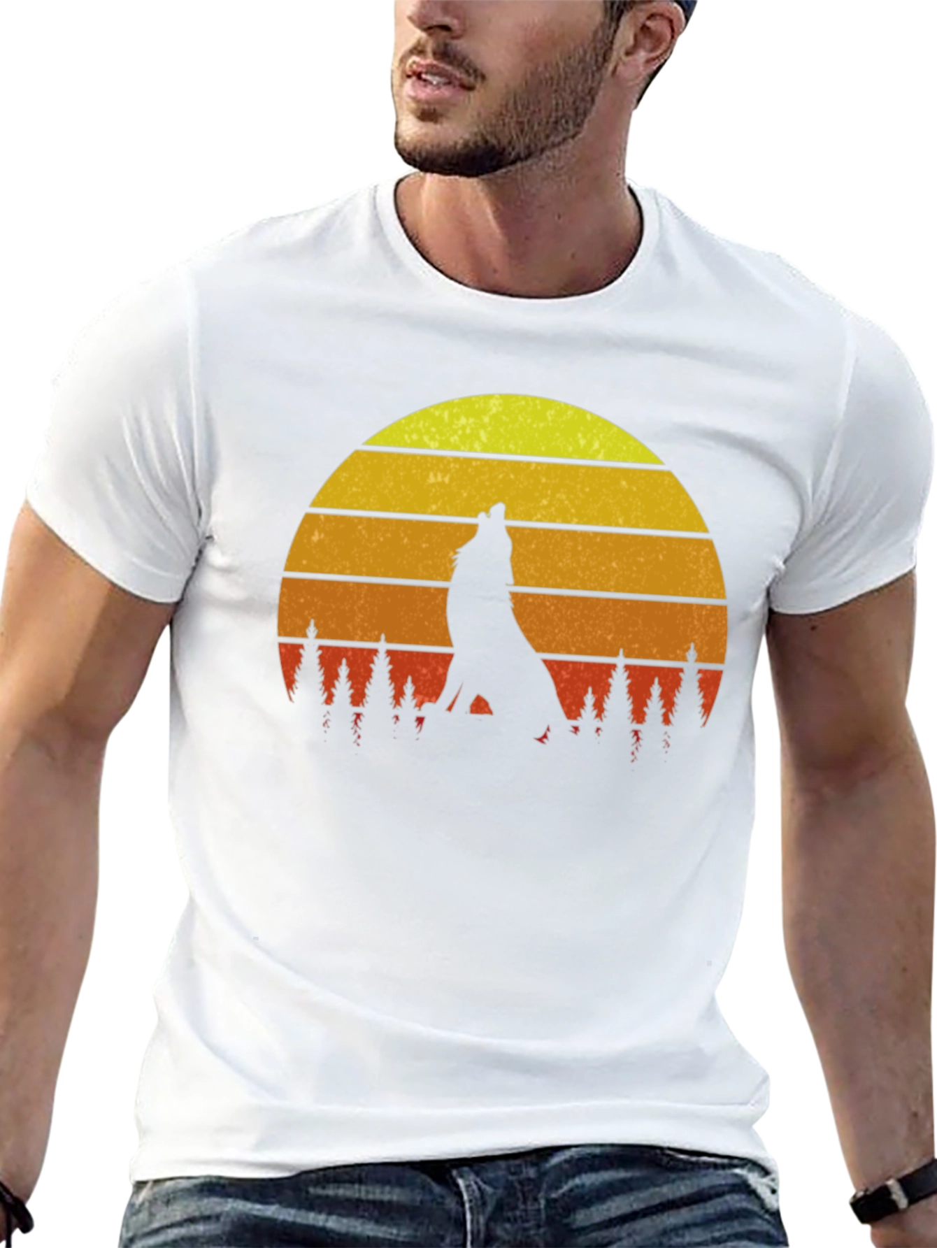 Wolf Sunset Graphic Tee