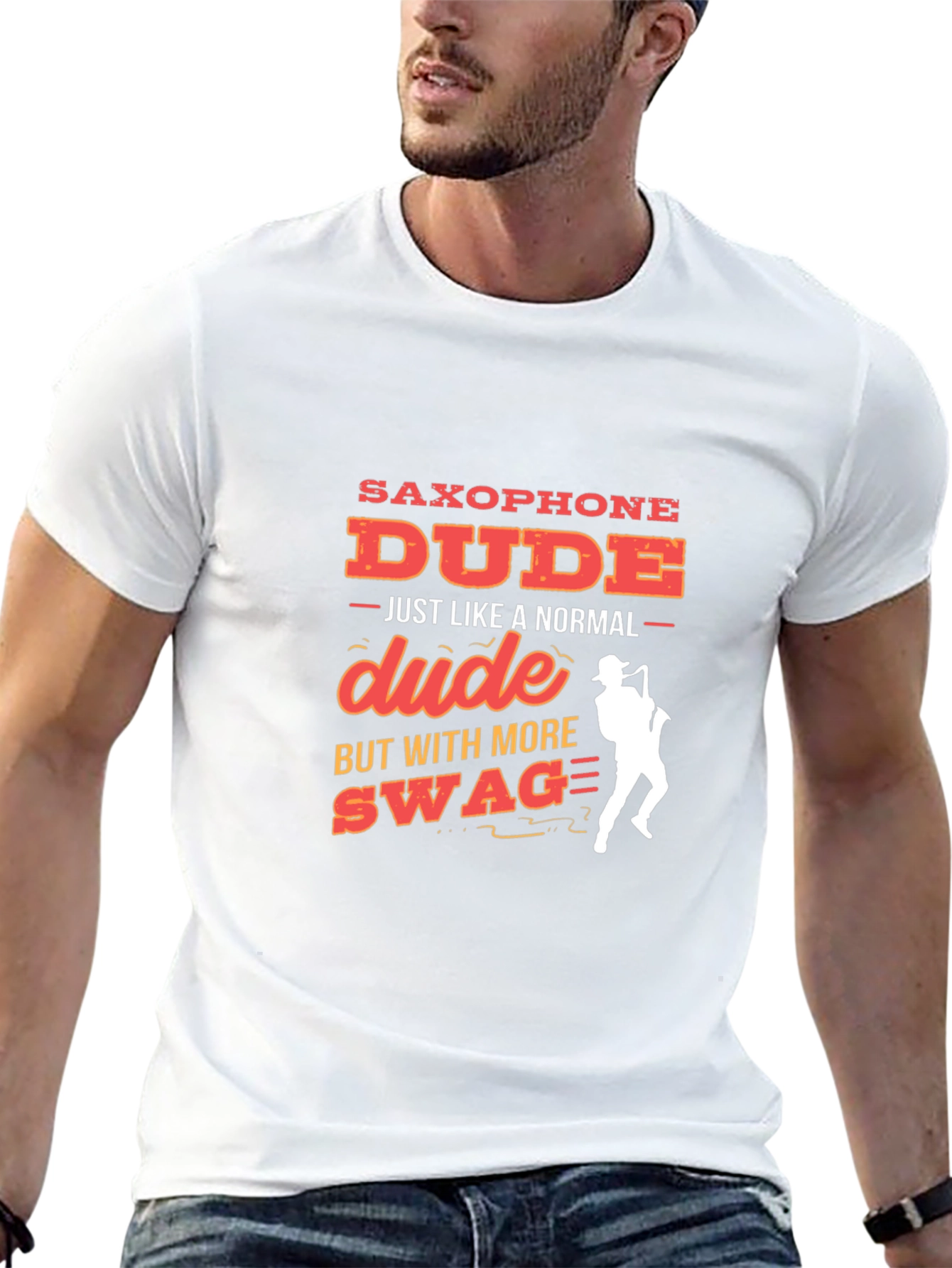 Saxophone Dude Graphic Tee