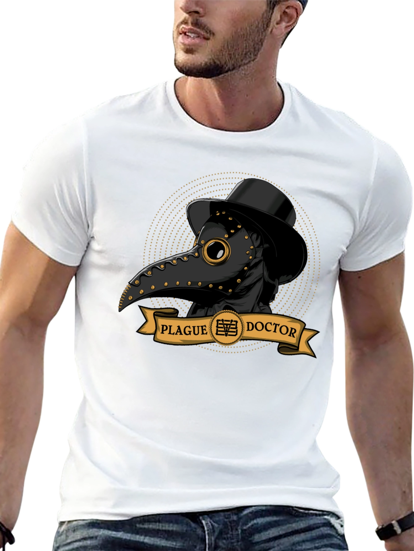 Plague Doctor Graphic Tee - Unique Style