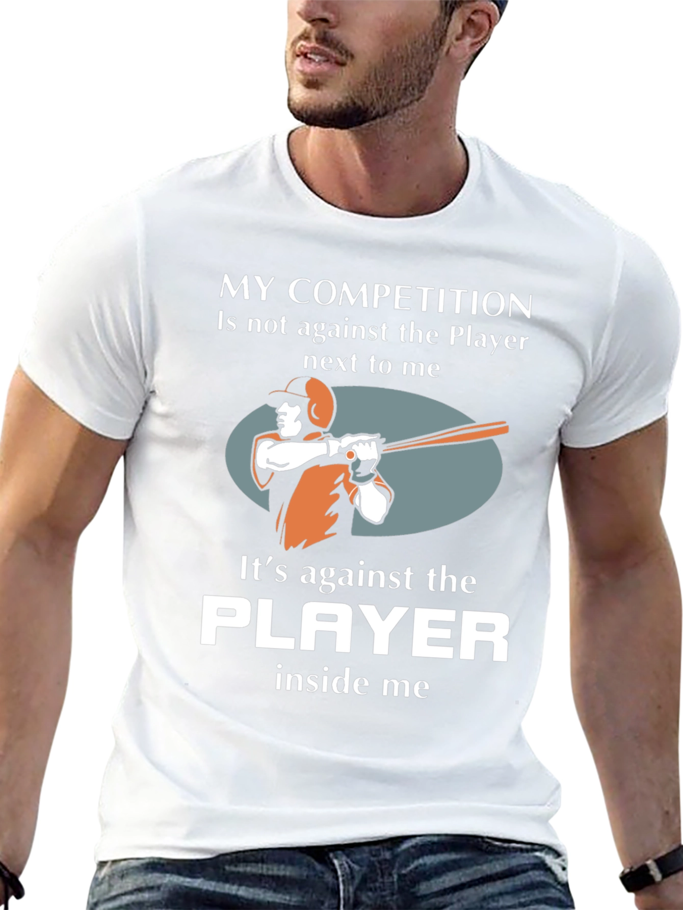 Baseball Player Competition Graphic T-Shirt