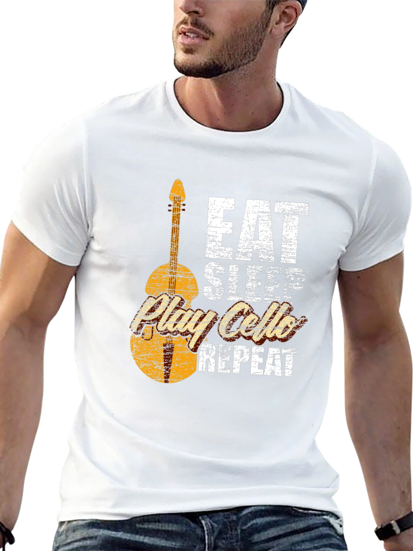 Eat Sleep Play Cello Repeat T-Shirt