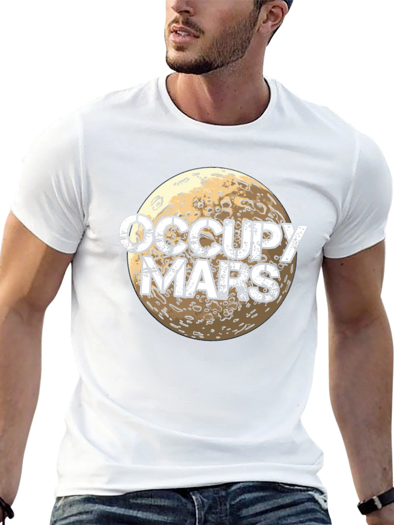 Occupy Mars Graphic T-Shirt - Space Exploration Tee