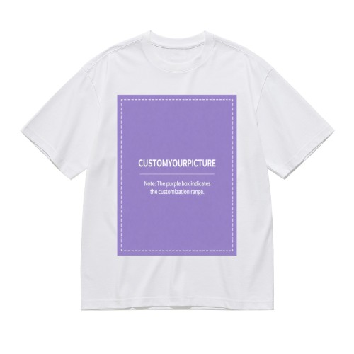 Custom Double‑Sided Printed Short Sleeve T‑Shirt | Personalized Front & Back Tee, Single Unit