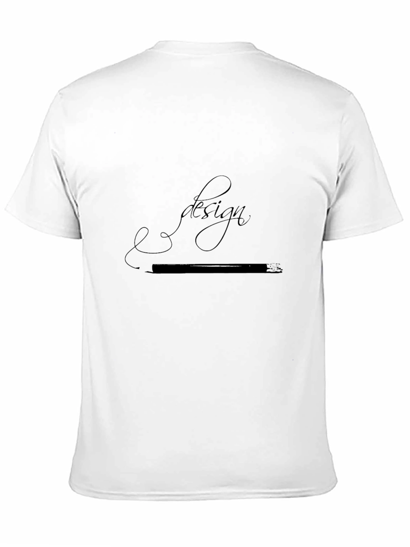 Stylish Black Graphic Tee - Design Script