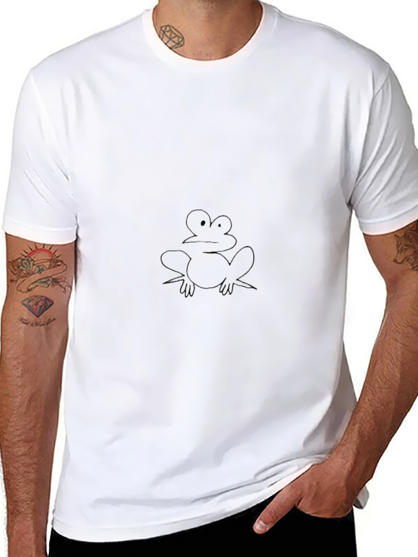 Simple Frog Black T-Shirt