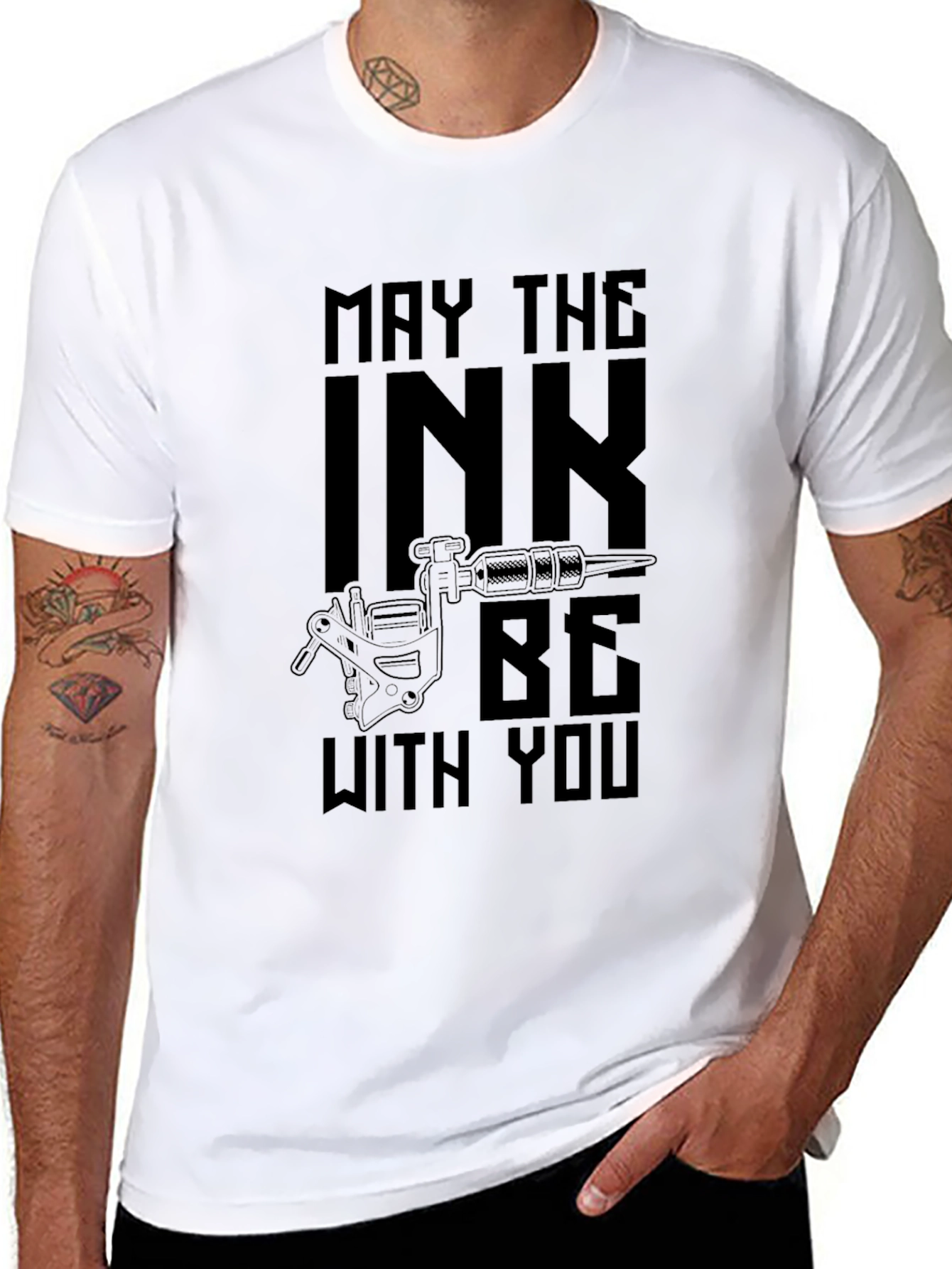 May The Ink Be With You Black T-Shirt