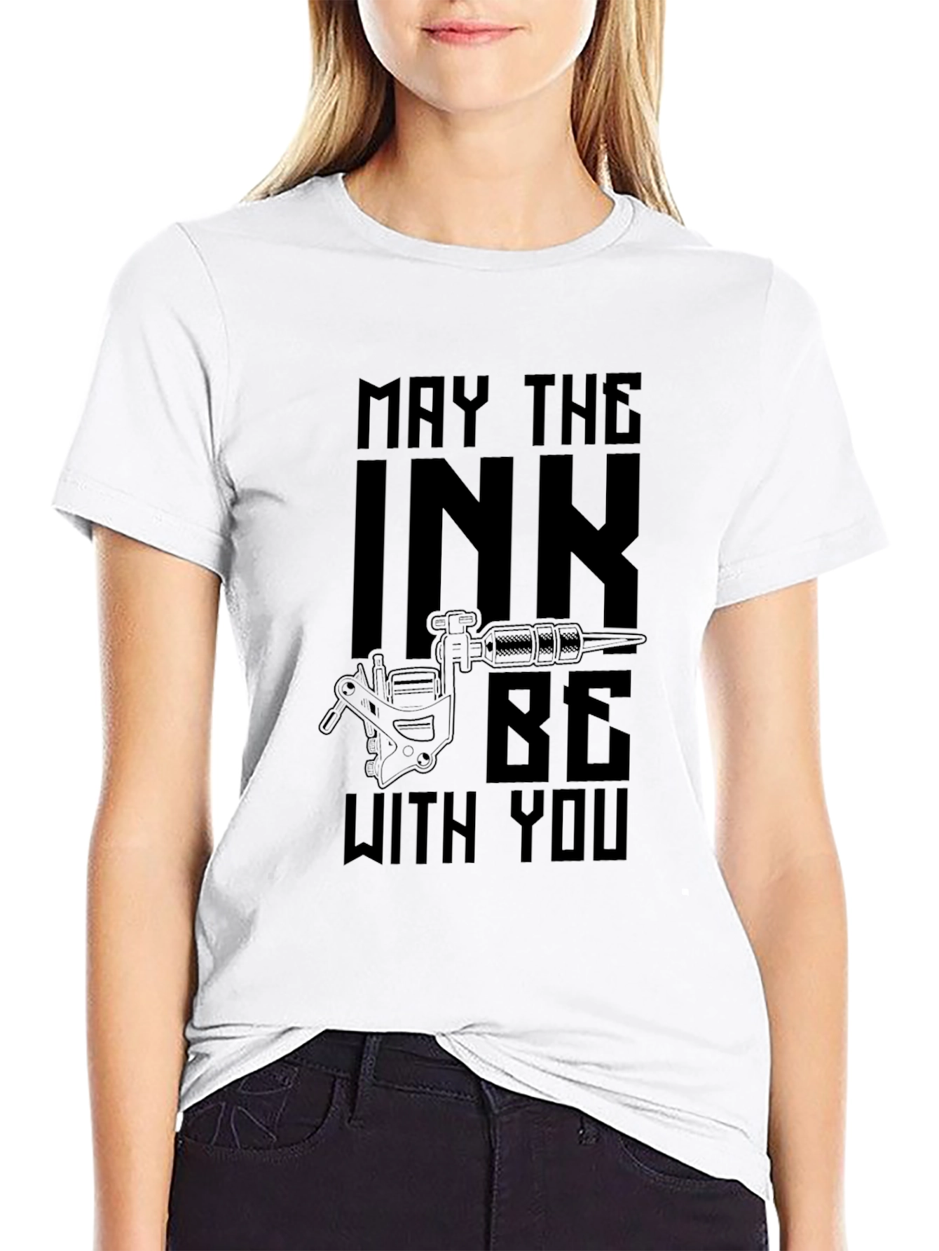 May The Ink Be With You Black T-Shirt