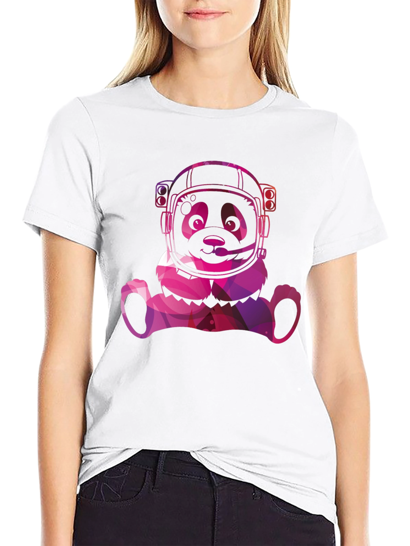 Astronaut Panda Graphic Tee - Cool Space Panda T-Shirt