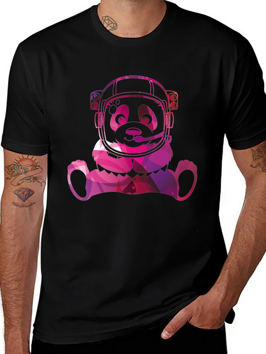 Astronaut Panda Graphic Tee - Cool Space Panda T-Shirt