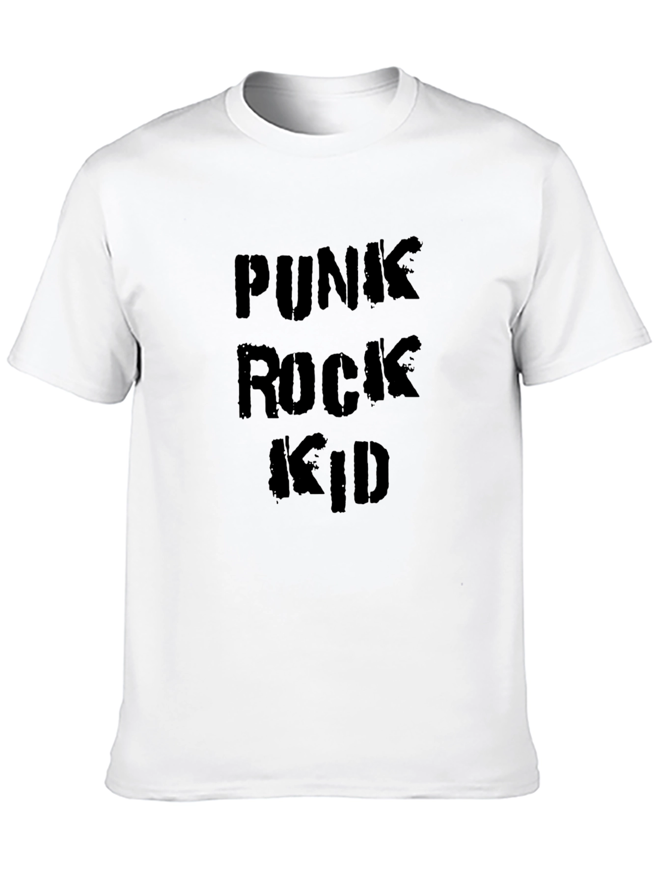 Punk Rock Kid T-Shirt - Black Graphic Tee