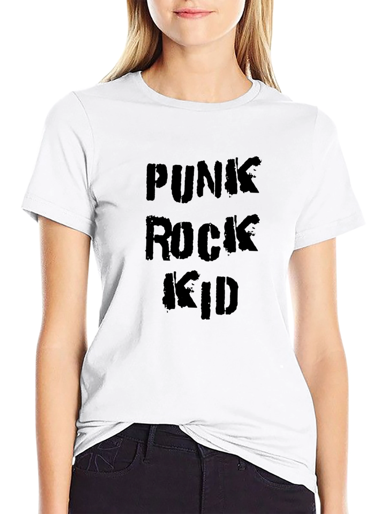 Punk Rock Kid T-Shirt - Black Graphic Tee