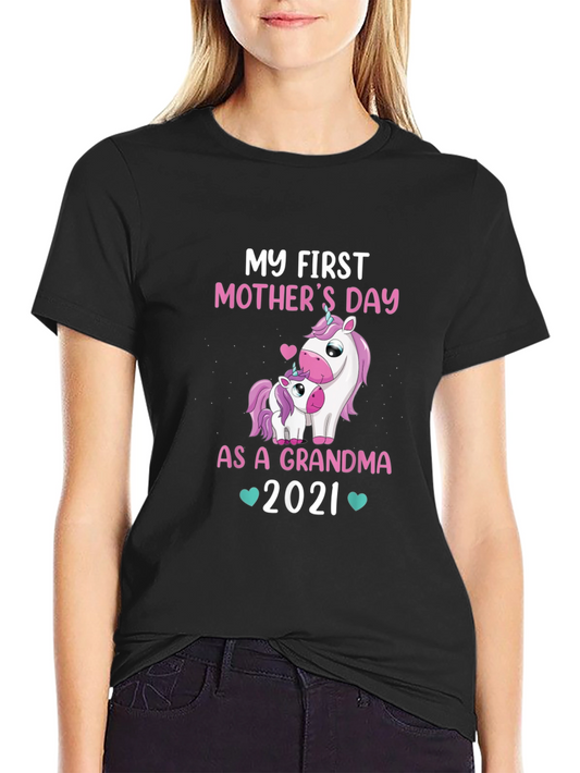 First Mothers Day as Grandma Unicorn T-Shirt