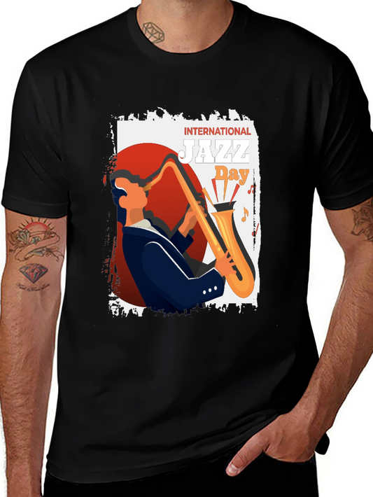 International Jazz Day Black T-Shirt