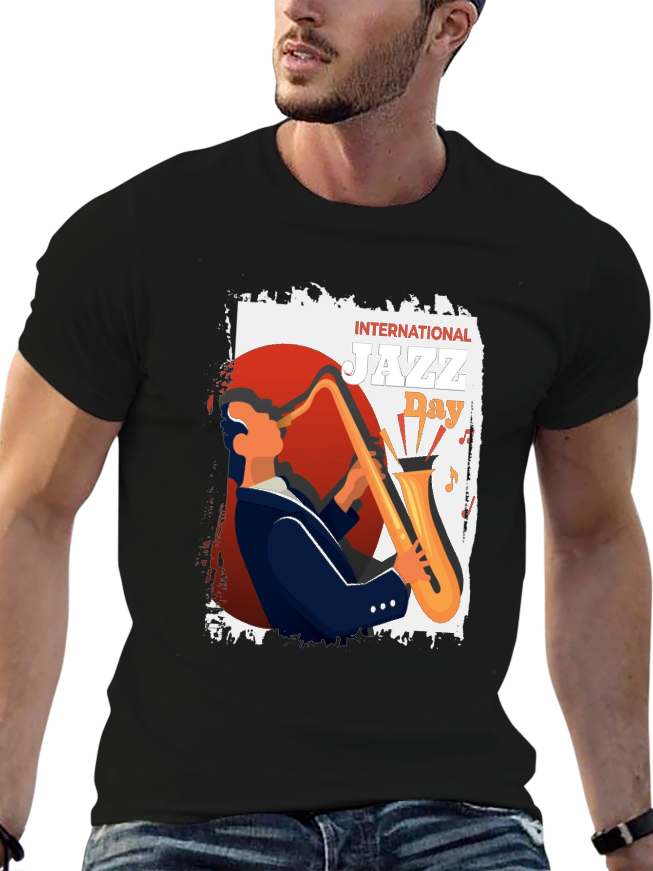 International Jazz Day Black T-Shirt