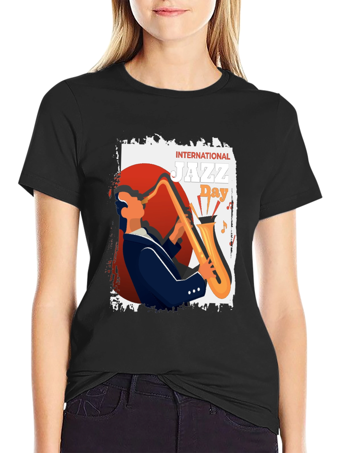 International Jazz Day Black T-Shirt