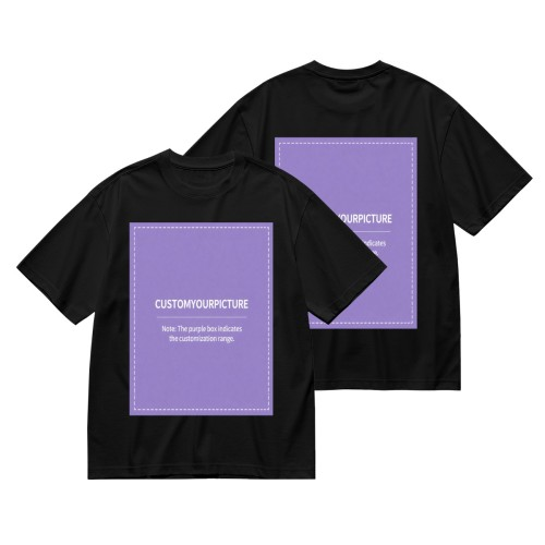 Custom Double‑Sided Printed Short Sleeve T‑Shirt | Personalized Front & Back Tee, Single Unit