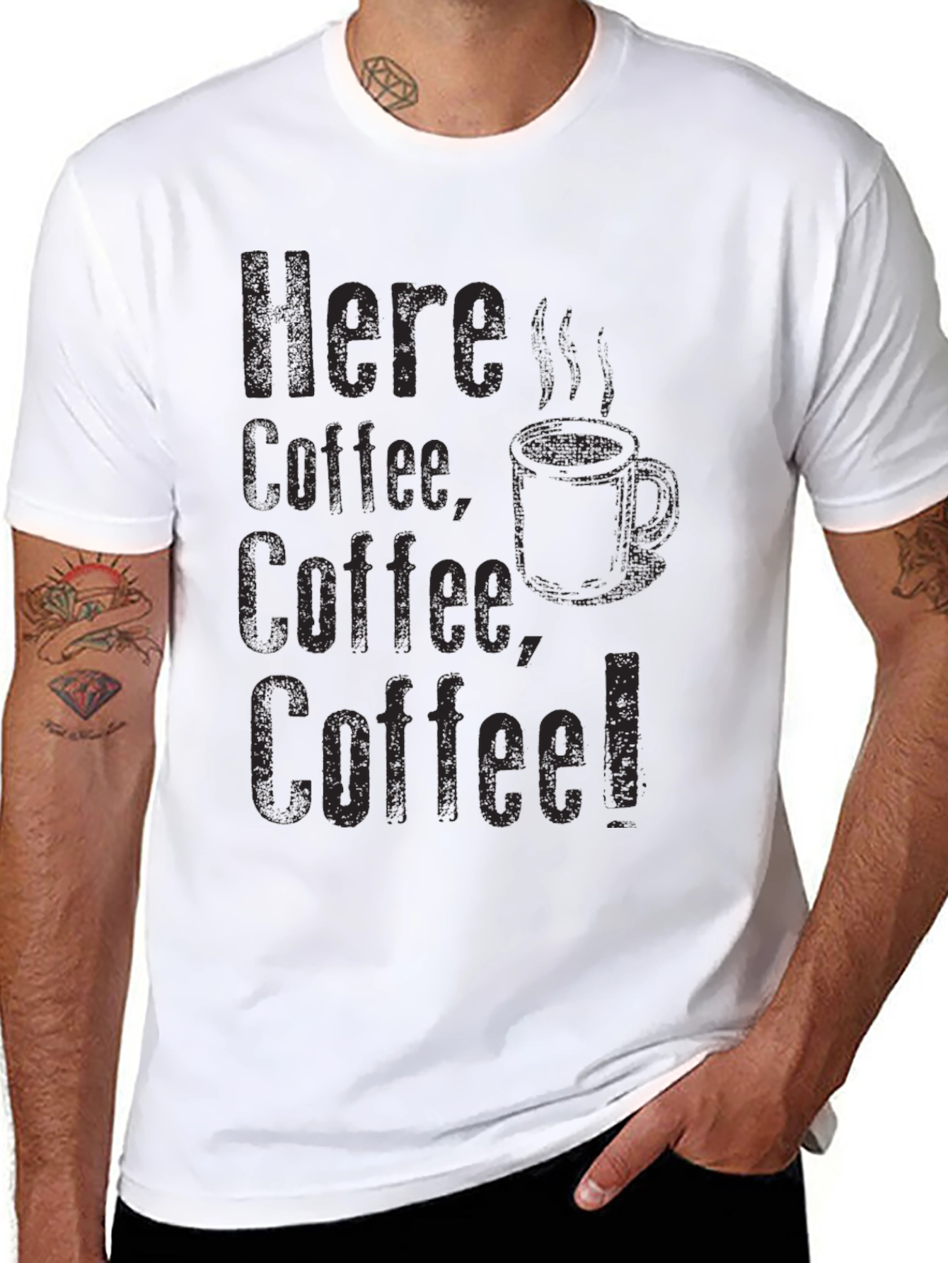 Here: Coffee Coffee Coffee! Graphic Tee