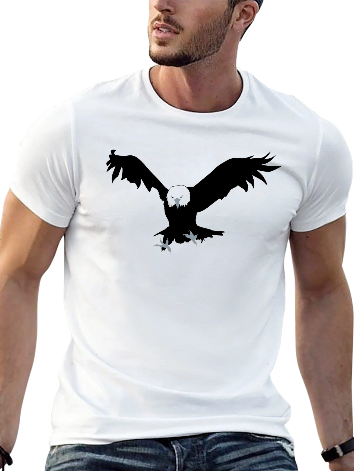 Raven Graphic Black T-Shirt
