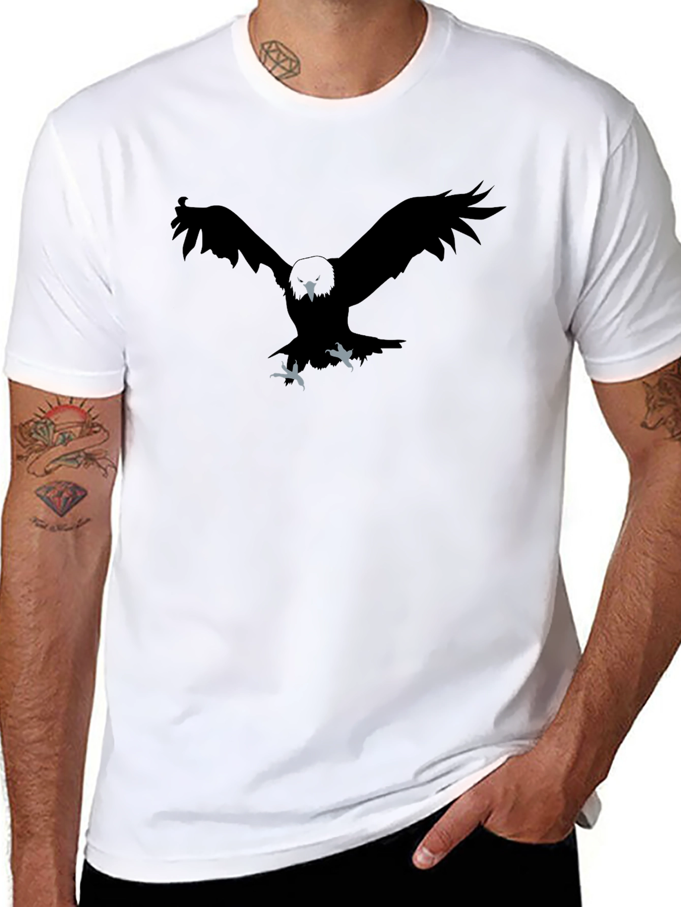 Raven Graphic Black T-Shirt