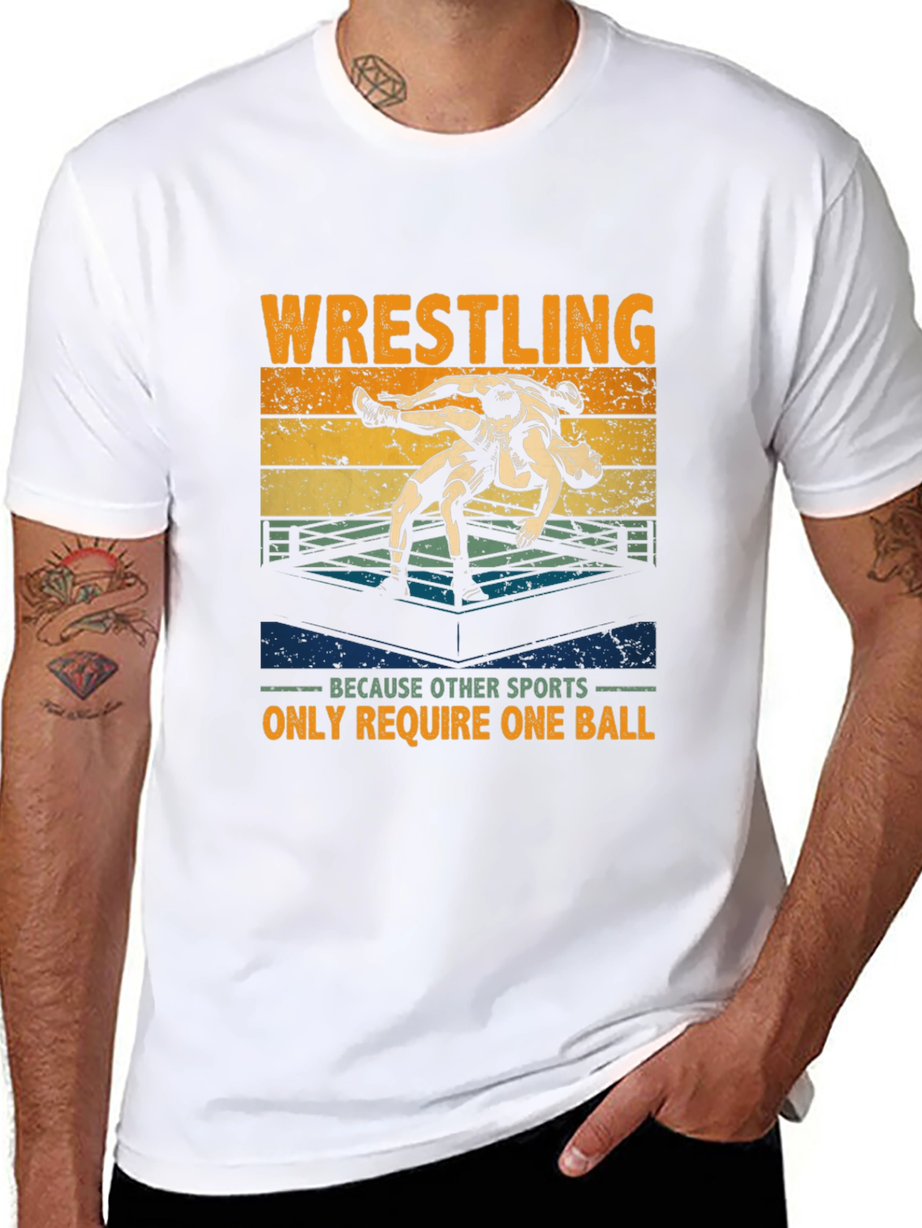 Wrestling T-Shirt: One Ball Required