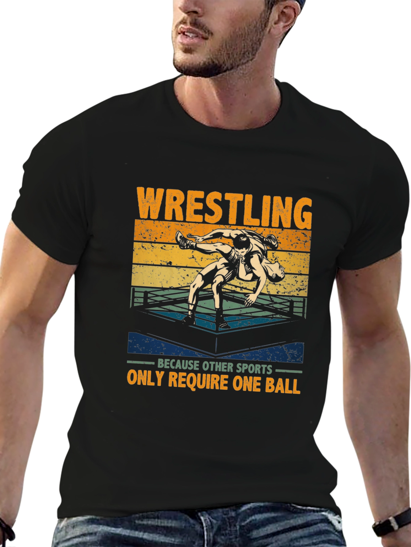 Wrestling T-Shirt: One Ball Required