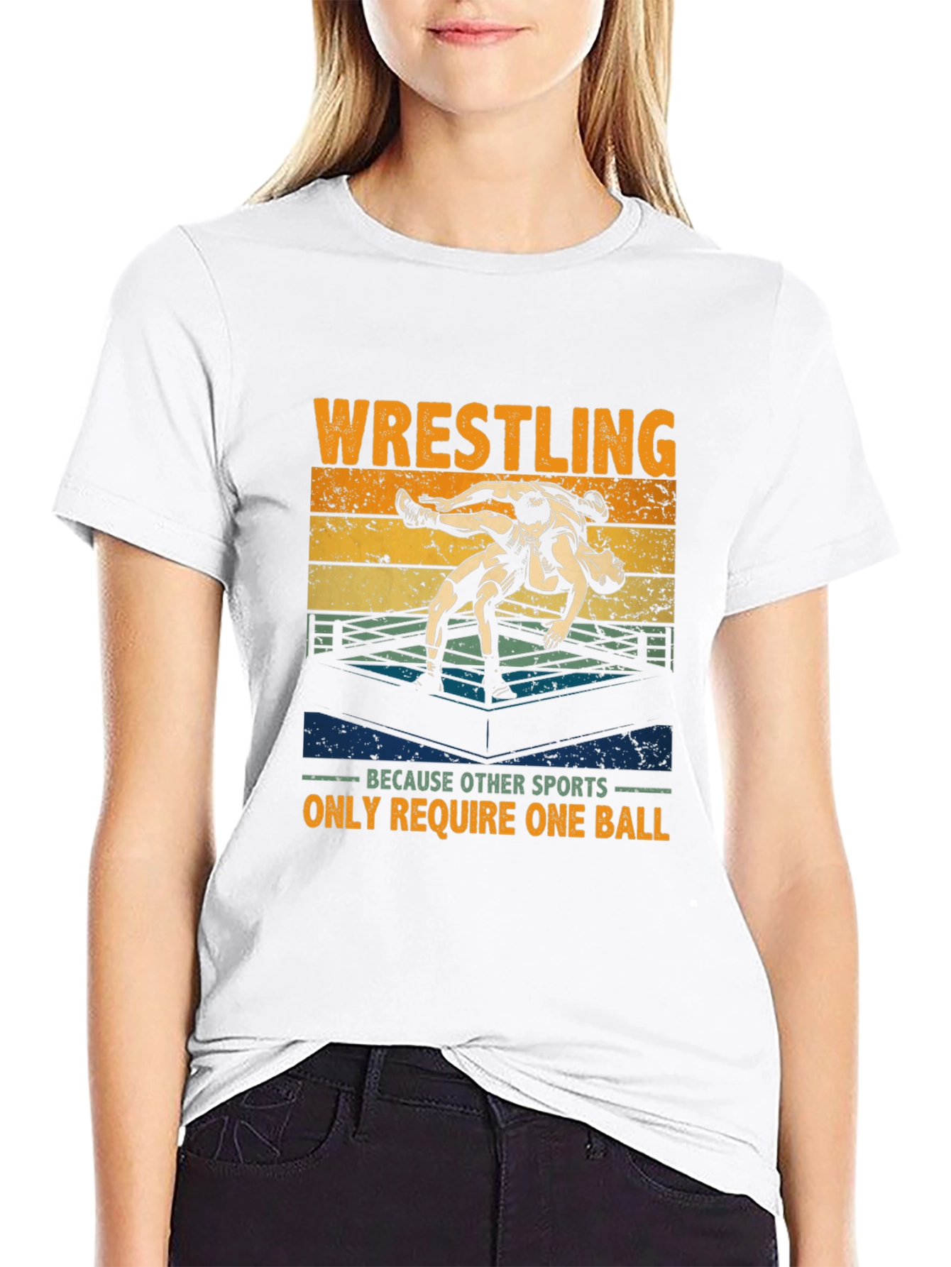 Wrestling T-Shirt: One Ball Required