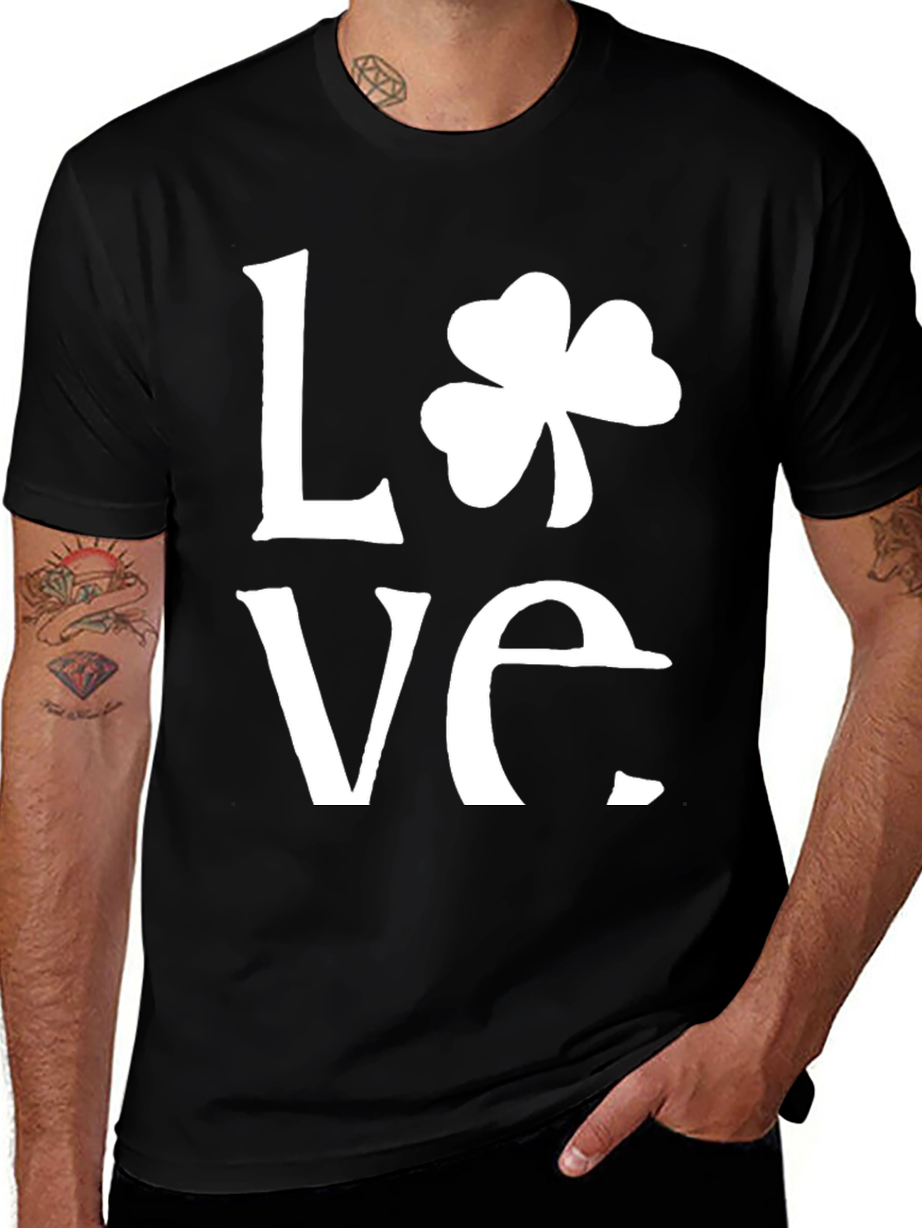 Love Shamrock T-Shirt - St. Patricks Day Graphic Tee