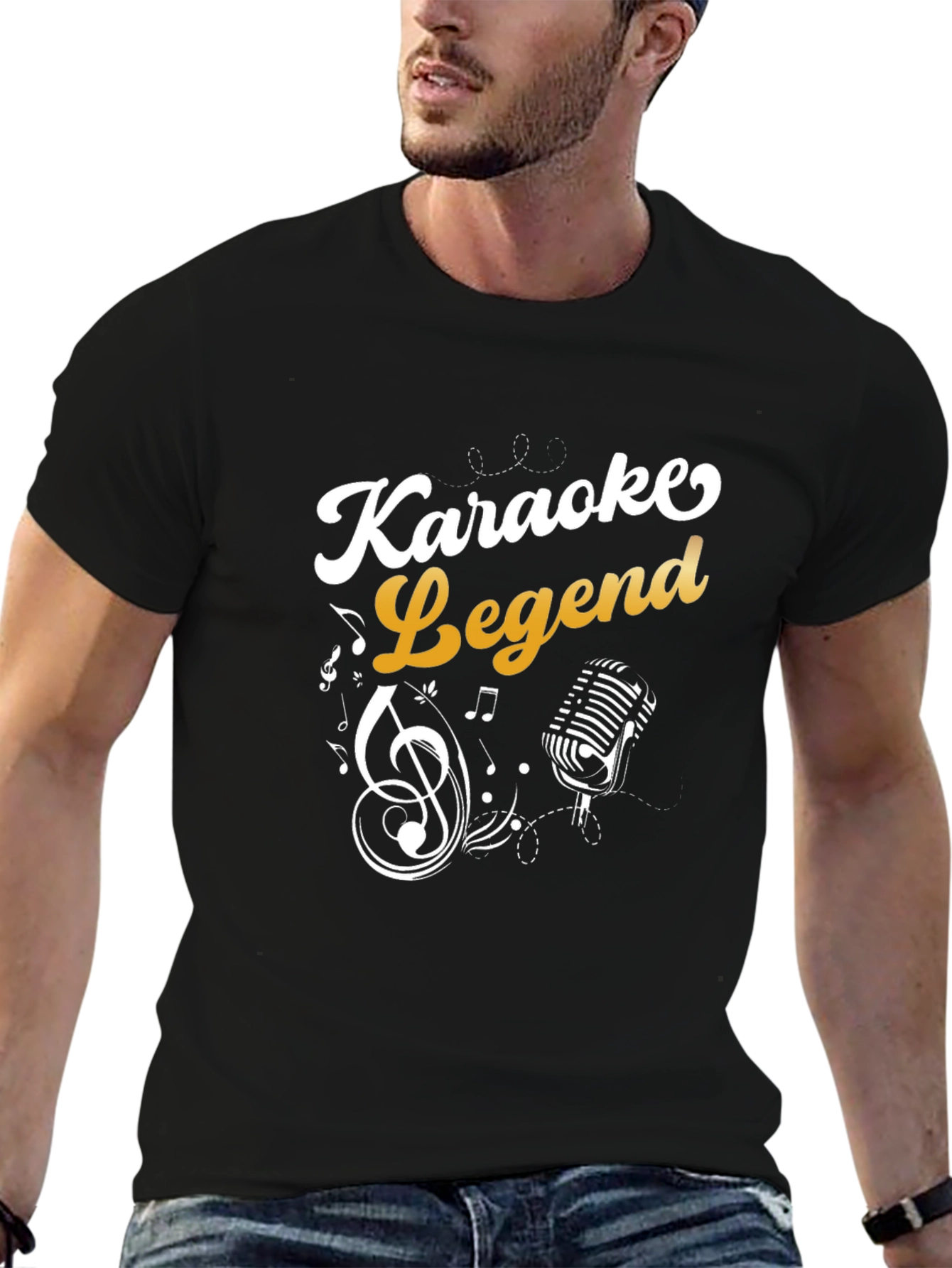 Karaoke Legend Graphic T-Shirt - Black