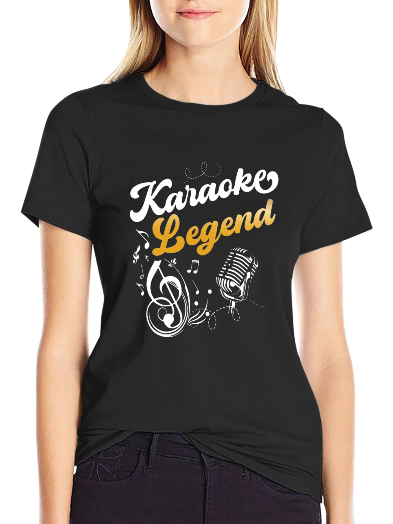 Karaoke Legend Graphic T-Shirt - Black