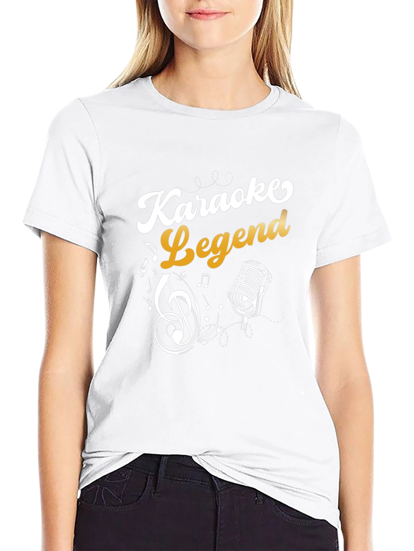 Karaoke Legend Graphic T-Shirt - Black