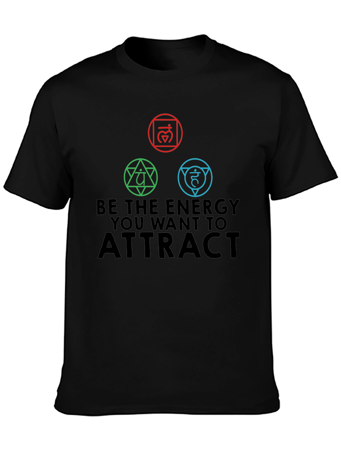 Energy Chakra T-Shirt - Attract Positive Vibes