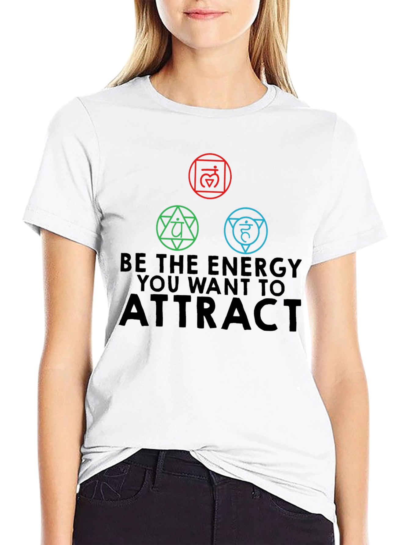 Energy Chakra T-Shirt - Attract Positive Vibes