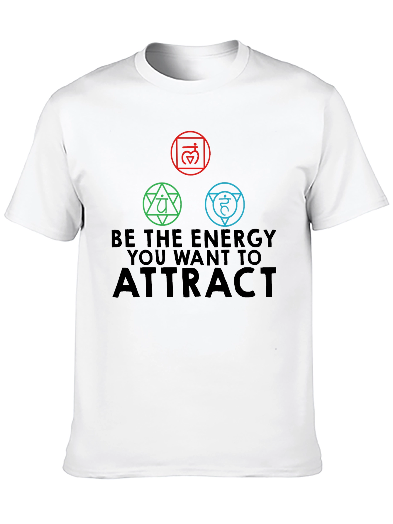 Energy Chakra T-Shirt - Attract Positive Vibes