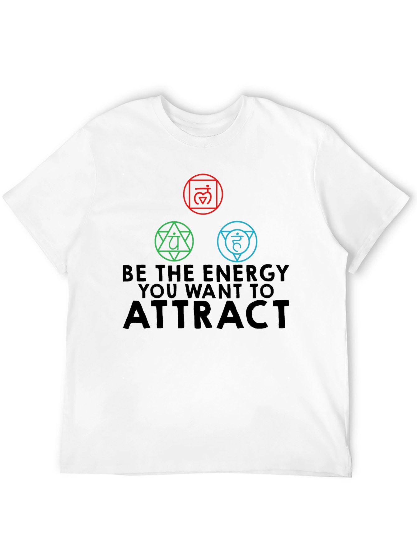 Energy Chakra T-Shirt - Attract Positive Vibes